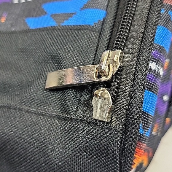 Southwest Aztec Print Backpack By Nu Trendz Insulated Picnic Hiking NEW Flaw - Picture 2 of 11